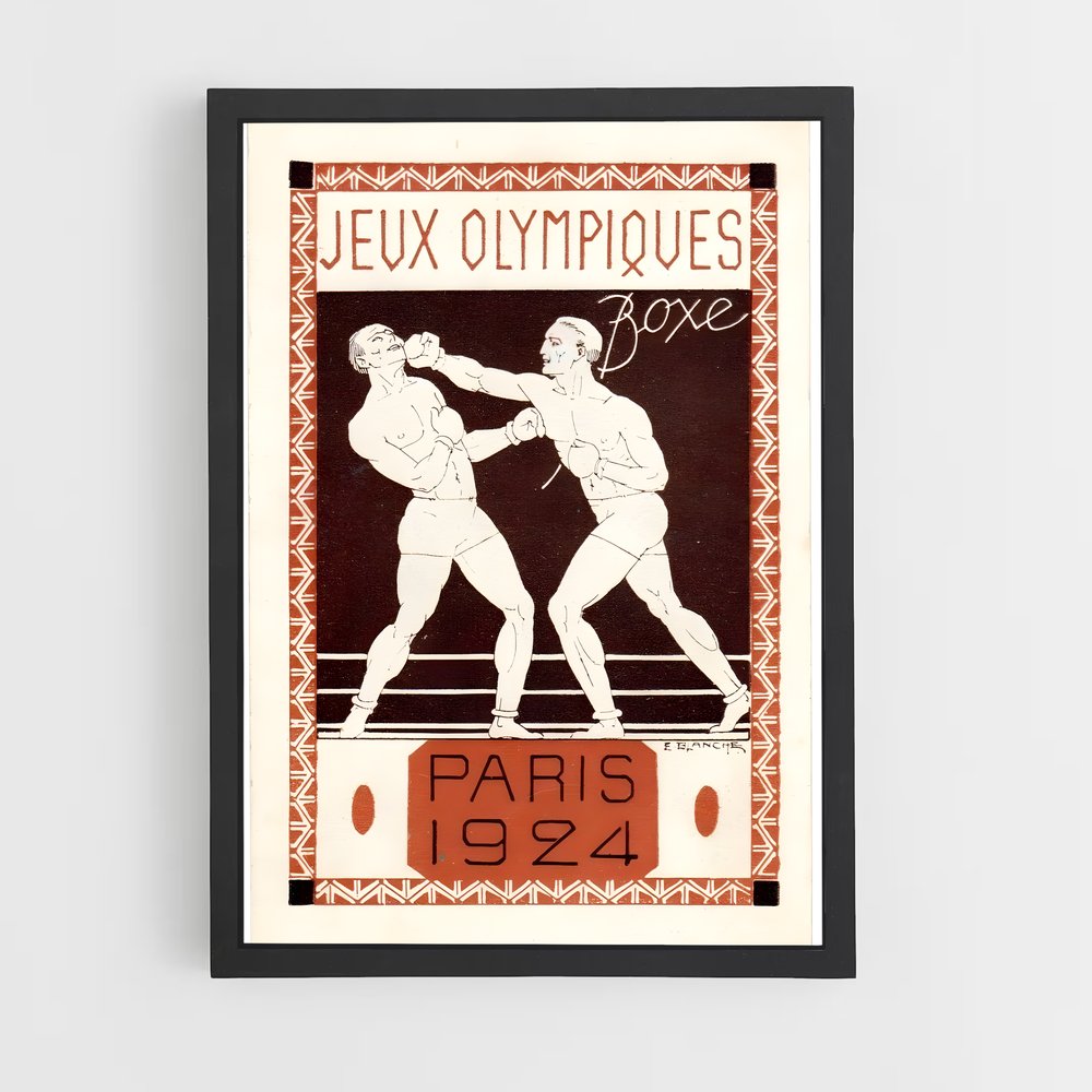 Poster Duel à Paris – affiche Jeux Olympiques (vue 2)